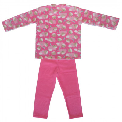 2 PIJAMA INFANTIL CARNEIRINHOS CARNEIROS ROSA MENINA SOFT MICROSOFT QUENTE QUENTINHO INVERNO FRIO