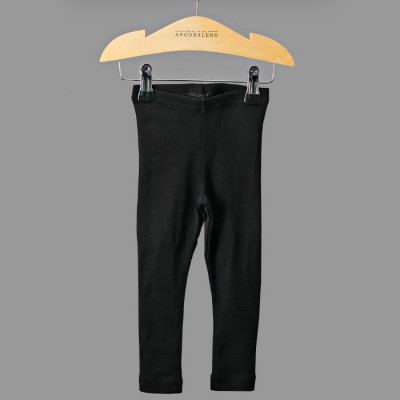 calça de malha infantil menina preto