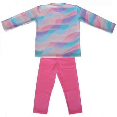 PIJAMA CRIANCA CRIANÇA INFANTIL CONJUNTO TIE DYE ROSA COLORIDO SOFT MICROSOFT QUENTE QUENTINHO INVERNO FRIO (1)