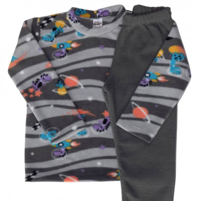 PIJAMA CRIANÇA CRIANCA INFANTIL CONJUNTO DINOS DINOSSAUROS CINZA SOFT MICROSOFT QUENTE QUENTINHO INVERNO FRIO (2)